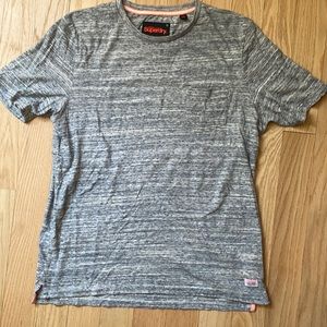 Superdry Mens T shirt Blue and White